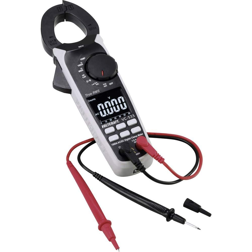 VOLTCRAFT VC-533 Stromzange digital CAT III 600 V Anzeige (Counts): 6000