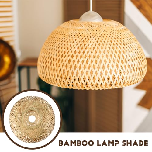 Luminaire rotin pour plafond bas qui diffuse une lumière douce sans éblouir - 6