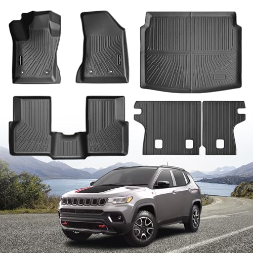 All Weather Car Floor Mats for Jeep Compass 2025 2024