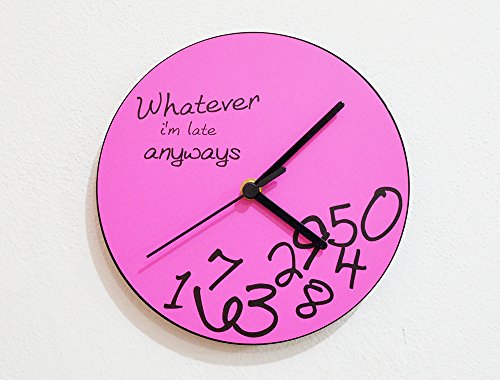 inPhoenix Whatever, I'm Late Anyways [Color Options] - Wall Clock