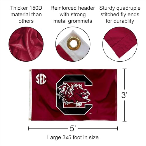 South Carolina Gamecocks Graduation Banner Flag - 30x40 Inch Official Licensed College Banner