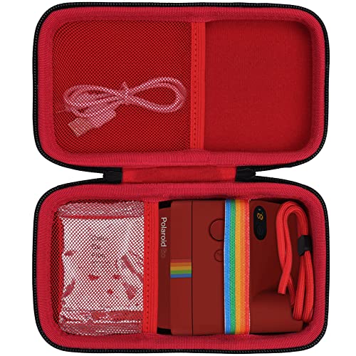 Khanka Hard Travel Case Replacement For Polaroid Go Instant Mini Camera (9071) Red, Case Only, Red, Hard Case #TOP1