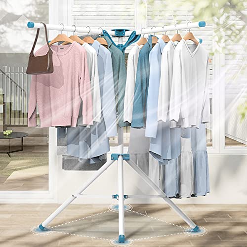 Étendoir à linge robuste et grand format en acier inoxydable pliable - 3