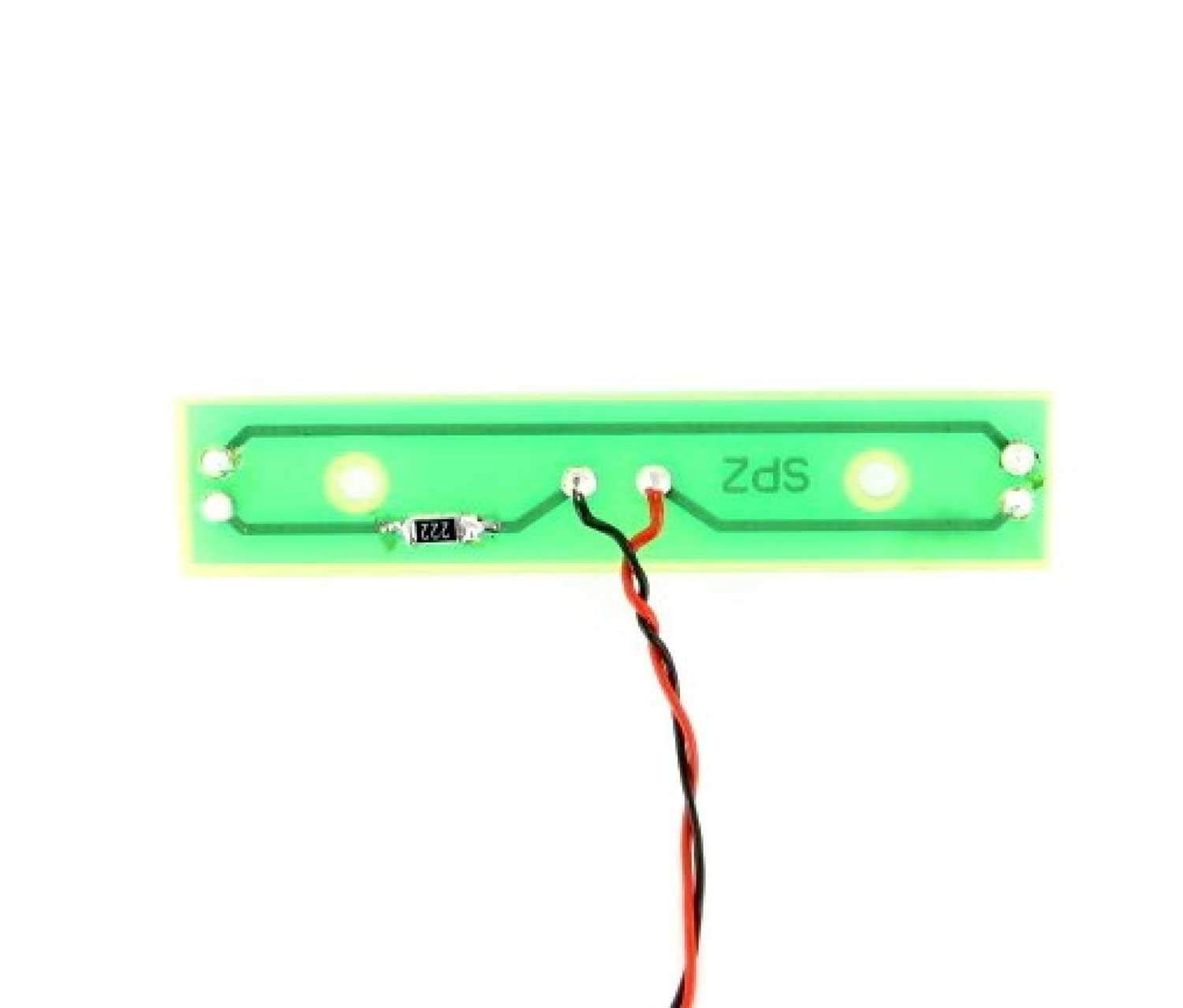 Carson 500907381 1:14 V License Plate Light, RC Accessory for Tamiya Trucks, Parts, Tuning Parts, Model Making, Made in Germany