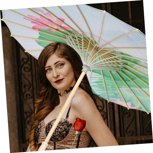 Parapluie en papier chinois authentique, objet d'art classique et accessoire de mode - 3