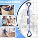 48 Inch Long Leg Lifter, Rigid Leg Lifter Strap With EVA Handgrips &Foot Loop, Leg Lifter After Hip Replacement&Knee Surgery Recovery Aids Kit,Leg Lifters Getting Legs In And Out Of Bed,Car,Wheelchair