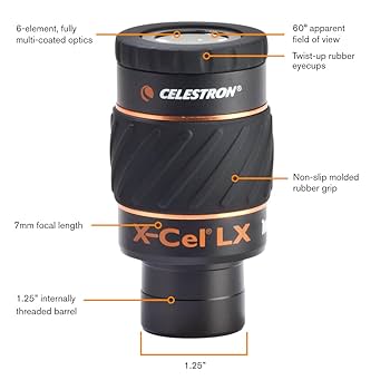 Amazon | セレストロン アイピース X-Cel LX 7mm | 望遠鏡用