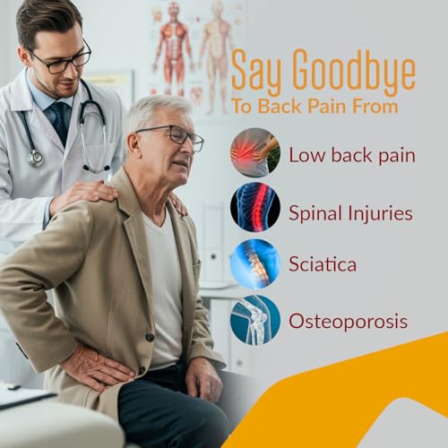 Image of Lumbo Sacral Belt, Back Support Brace for Men & Women | Lower Back Pain Relief Belt | Adjustable Lumbar Support for Posture, Injury Recovery & Everyday Use (Grey, XL)
