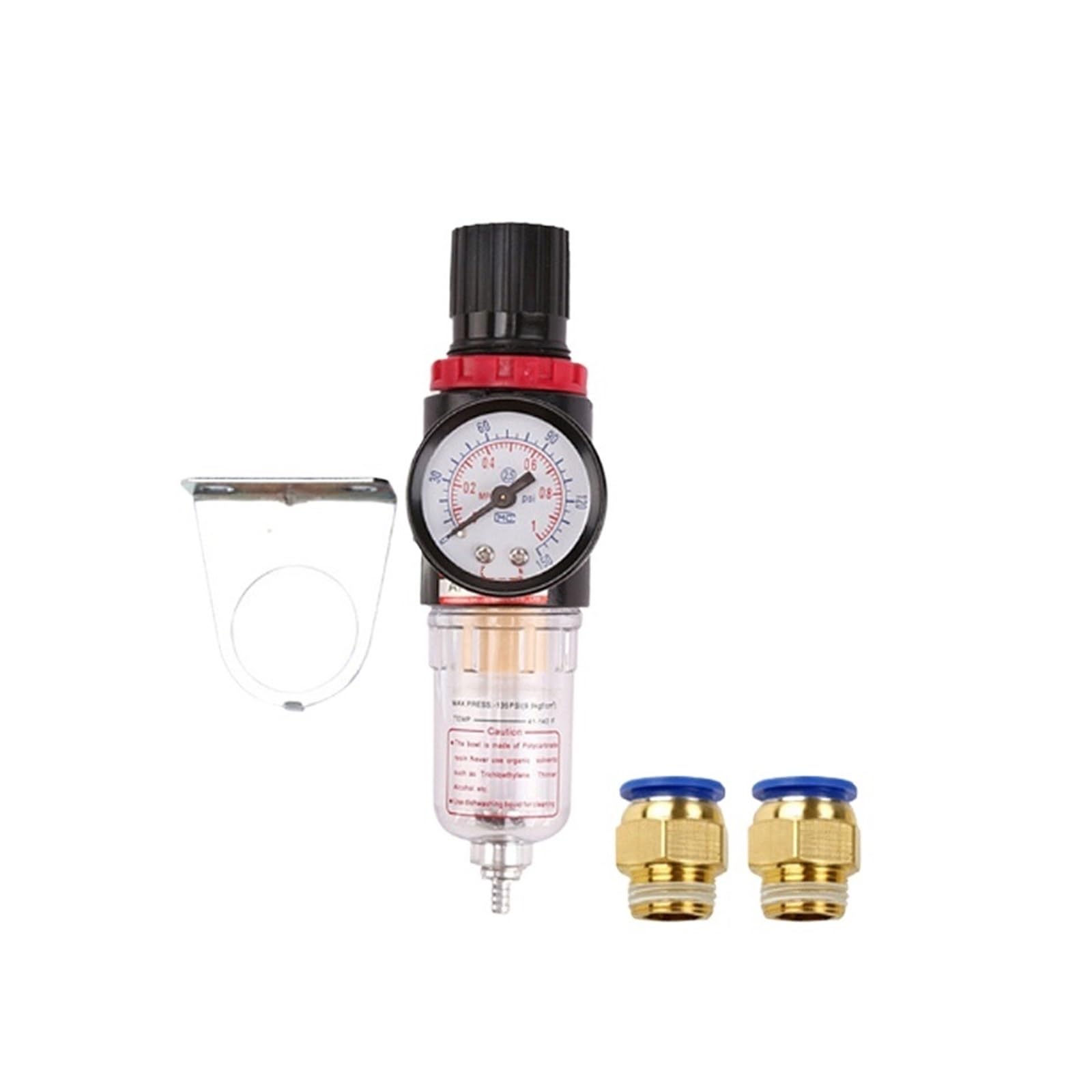 AFR2000 Regulator filtra pneumatycznego Jednostka uzdatniania powietrza Ciśnieniomierz ciśnieniowy do sprężarek z akcesoriami(AFR 6 mm fittings)
