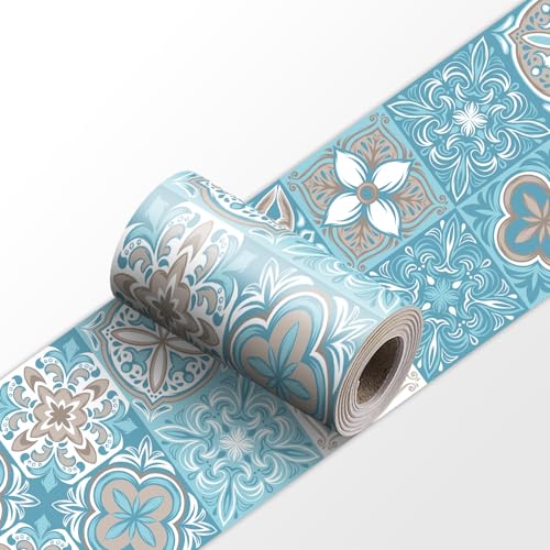 VisitRyl Cenefas Adhesivas para Cocina Baño Decorativas YX-129 30 * 240cm Fácil Aplicación Resistente Agua