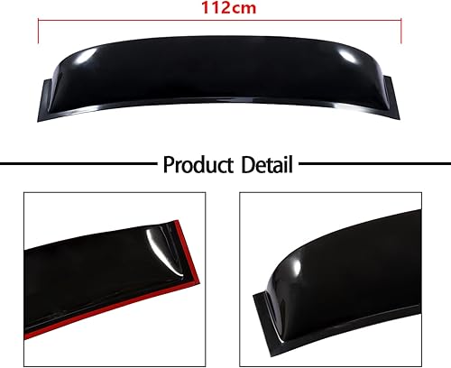 Miniatura 3 de OCPTY Viseras de ventana para Honda 2006-2011 para protectores de lluvia Civic con cinta adhesiva, deflectores de viento de ventana lateral, 1 pieza