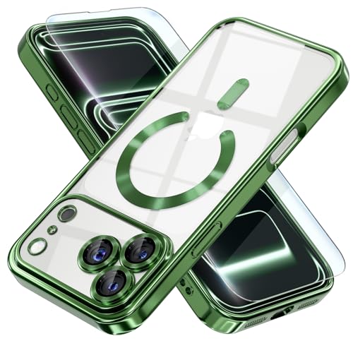 Image of Misea Magnetic for iPhone 17 Pro Max Case Compatible MagSafe Green