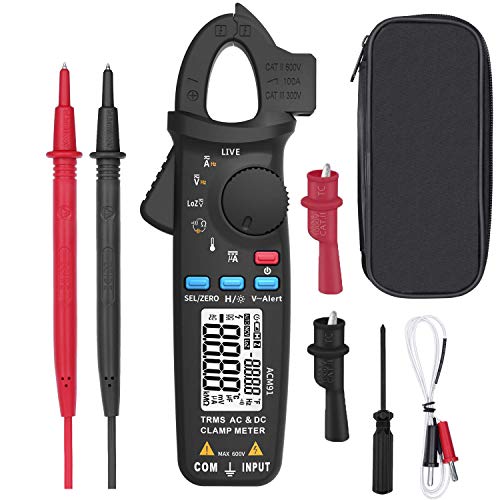 Digital Clamp Meter 6000 Current True RMS AC/DC Auto-Ranging 6000 Counts Meter Hz