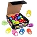 Kangaroo 18 Pack Glow Rings Bulk Party Pack For Kids & Adults - Glow in the Dark Party Supplies Toys - LED Ring Light Up Neon Disco Party Favors & Festival Accessories Halloween Party Decorations