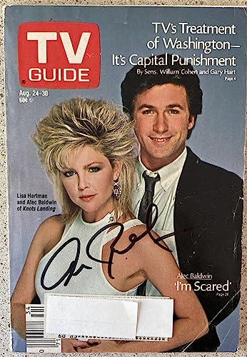Alec Baldwin Signed TV Guide from August 24, 1985 Knots Landing cover