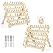 60-Spool Thread Holders, 2 Pack Wooden Thread Rack, Sewing Organizer with Hanging Hooks for Embroidery Quilting and Sewing Threads