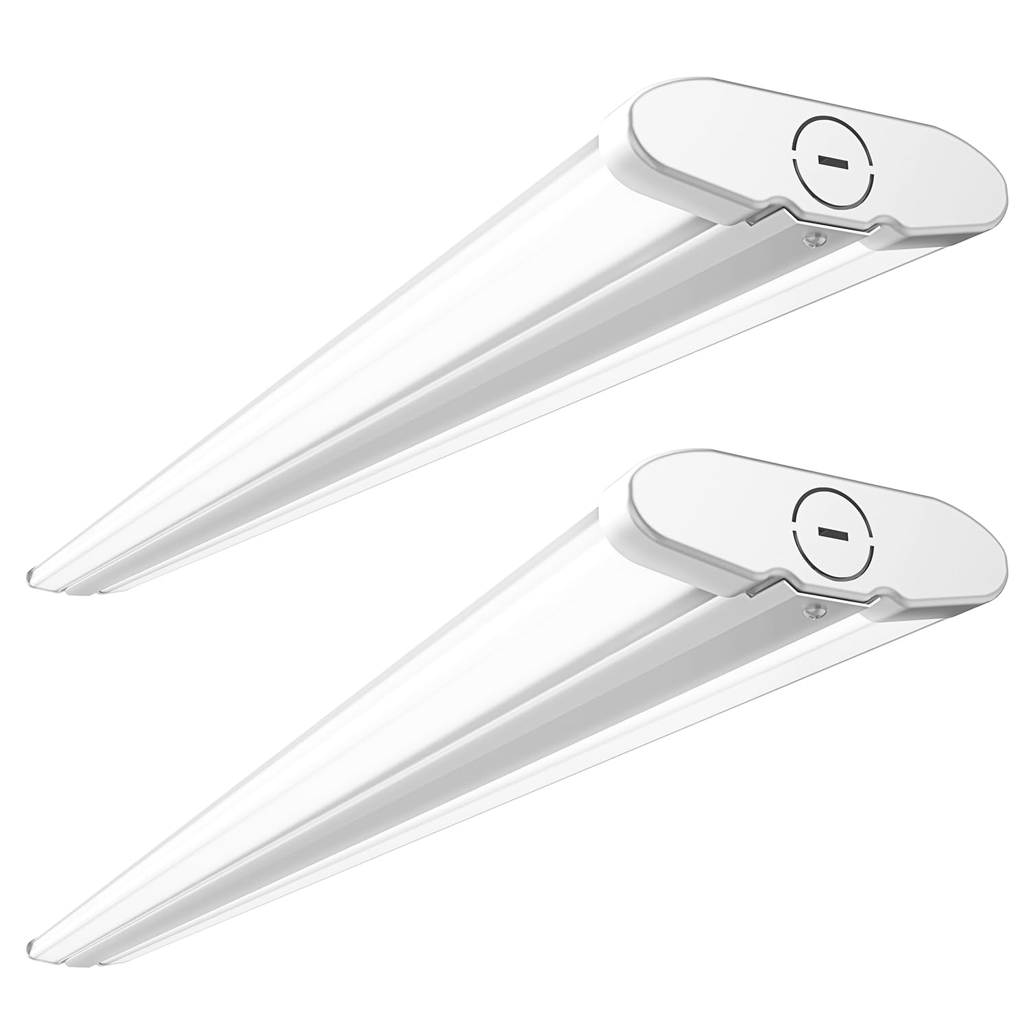 Sunco 4ft LED Shop Light, Hardwired Garage Lights for Workshop, Wraparound, 8200 Lumens, Surface Mount, Selectable Features, 50W/60W/70W, 3000K/4000K/5000K ETL 2 Pack.