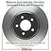 Detroit Axle - REAR Brake Kit for 2005-10 Volkswagen Jetta 06-09 Rabbit Drilled & Slotted Disc Brake Rotors Ceramic Brakes Pads 2006 2007 2008 2009 Replacement: 10.24