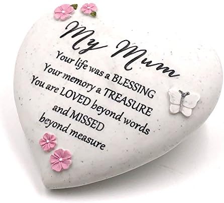 Graveside Memorial My Mum Remembrance Heart Ornament