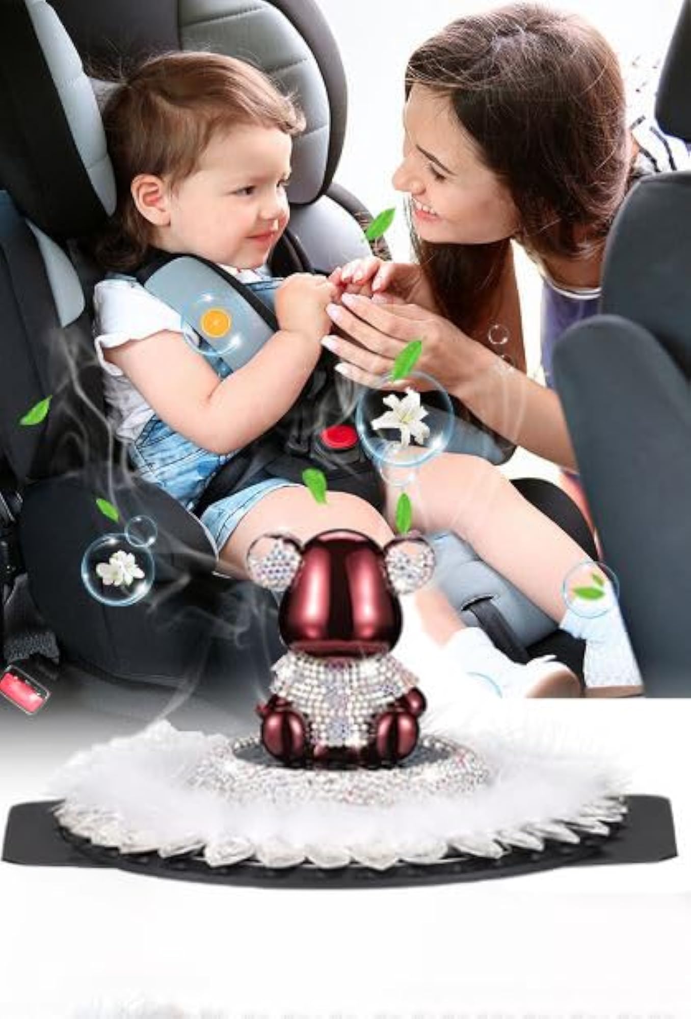 Full Diamond RabbitBear Car Decoration