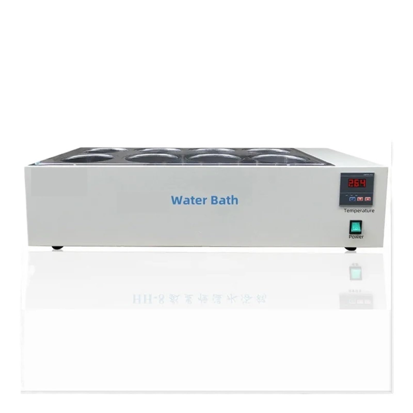 Baño María de laboratorio, Baño de agua con termostato digital for baño de agua, caldera de calentamiento de temperatura constante, tanque de ocho orificios, capacidad de 28 l