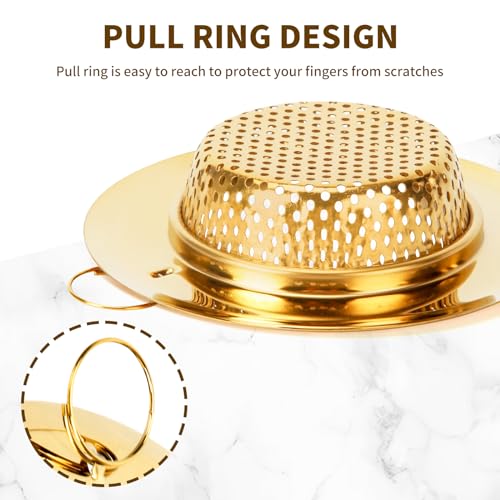 2 Coladores para Fregadero de Cocina con Anillo de Extracción miniatura 3