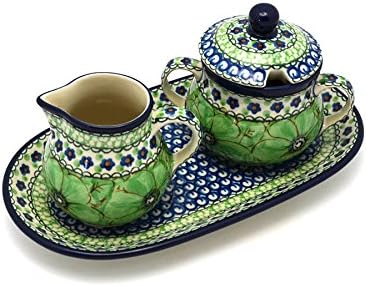 Polish Pottery Cream & Sugar Set - Unikat Signature U408A