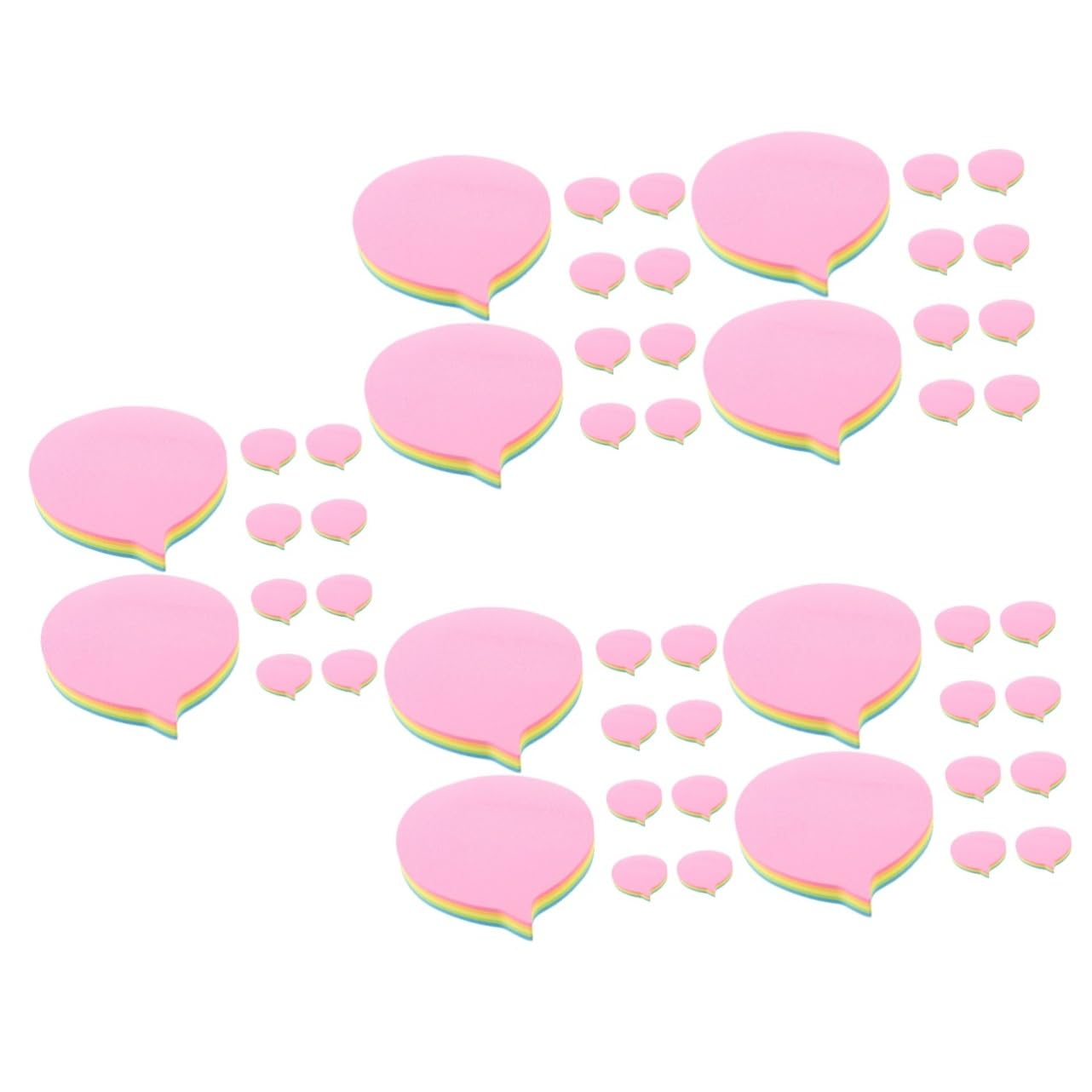 EXCEART 5 Pièces 10 Sticky Couleur 400pcs pastel cartes vierges marqueur etiquettes autocollantes étiquettes autocollantes autocollants de mémo d'album Fournitures de bureau Papier