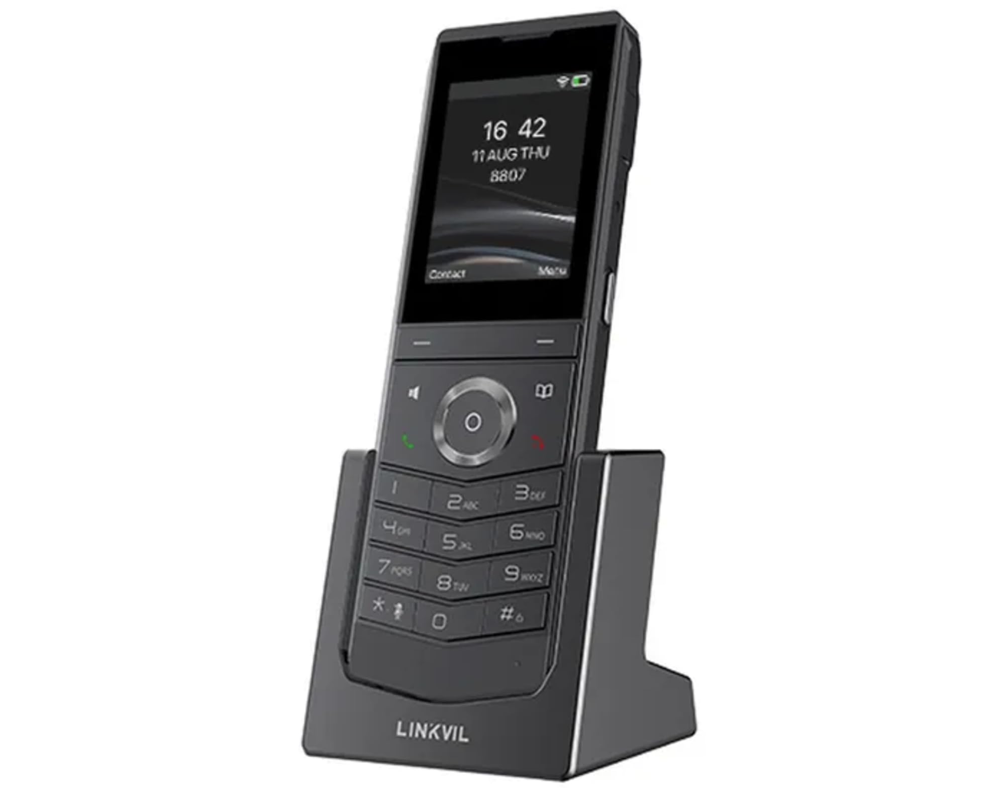 FanvilW611W Wireless Portable Phone 2.4" ColorLCD 2SIP Lines Wi-Fi 2.4GHz & 5GHz, Wi-Fi6 BT5.0