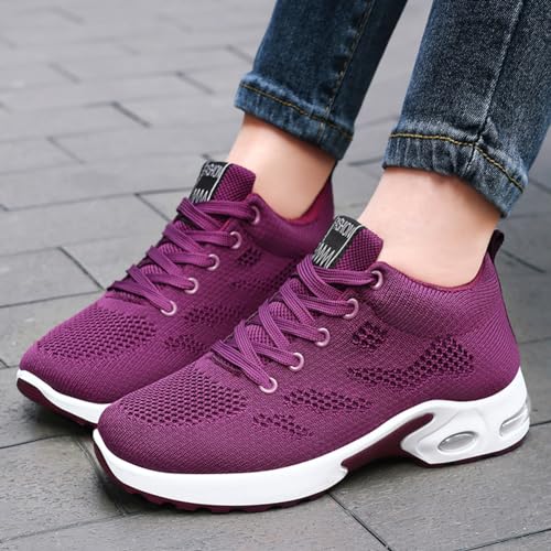Image of Padgene Womens Sneakers Air Cushion Running Shoes Lightweight Tennis Walking Shoes Mesh Breathable Gym Work Fashion Sneakers Athletic Comfortable Casual