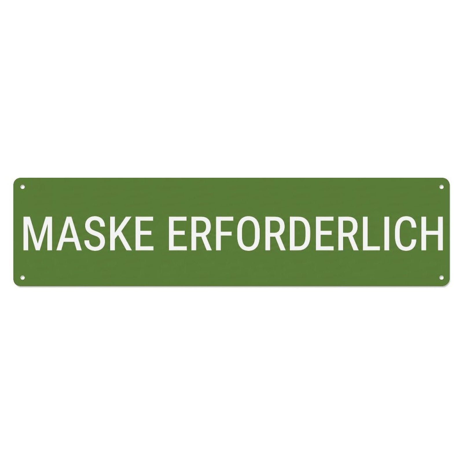 Metal Tin Sign Maske Erforderlich Required Policy