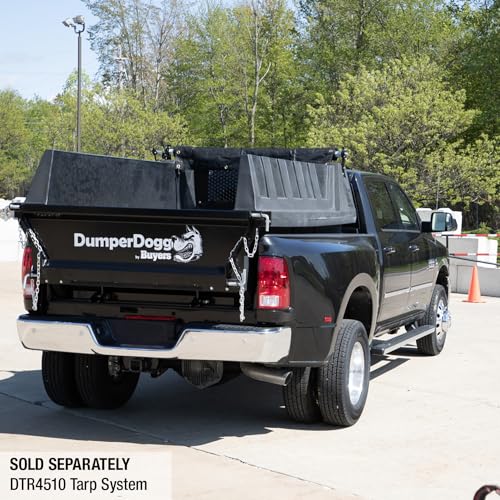 Image of Buyers Products DumperDogg 5532000 8 Foot Poly Dump Body Insert, Corrosion Resistant Powdercoat Frame W /Polymer Insert, Truck Dump Body Insert W /Indicator Kit for 8 Foot Domestic Truck Bed