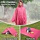 NUUR Regenponcho Damen Herren Unisex Regencape Regenmantel Regenjacke Festival Wasserdicht Hiking Cycling Outdoor 3in1 Mehrzweck Wiederverwendbar Rain Poncho mit Kapuze Gradient Rosa