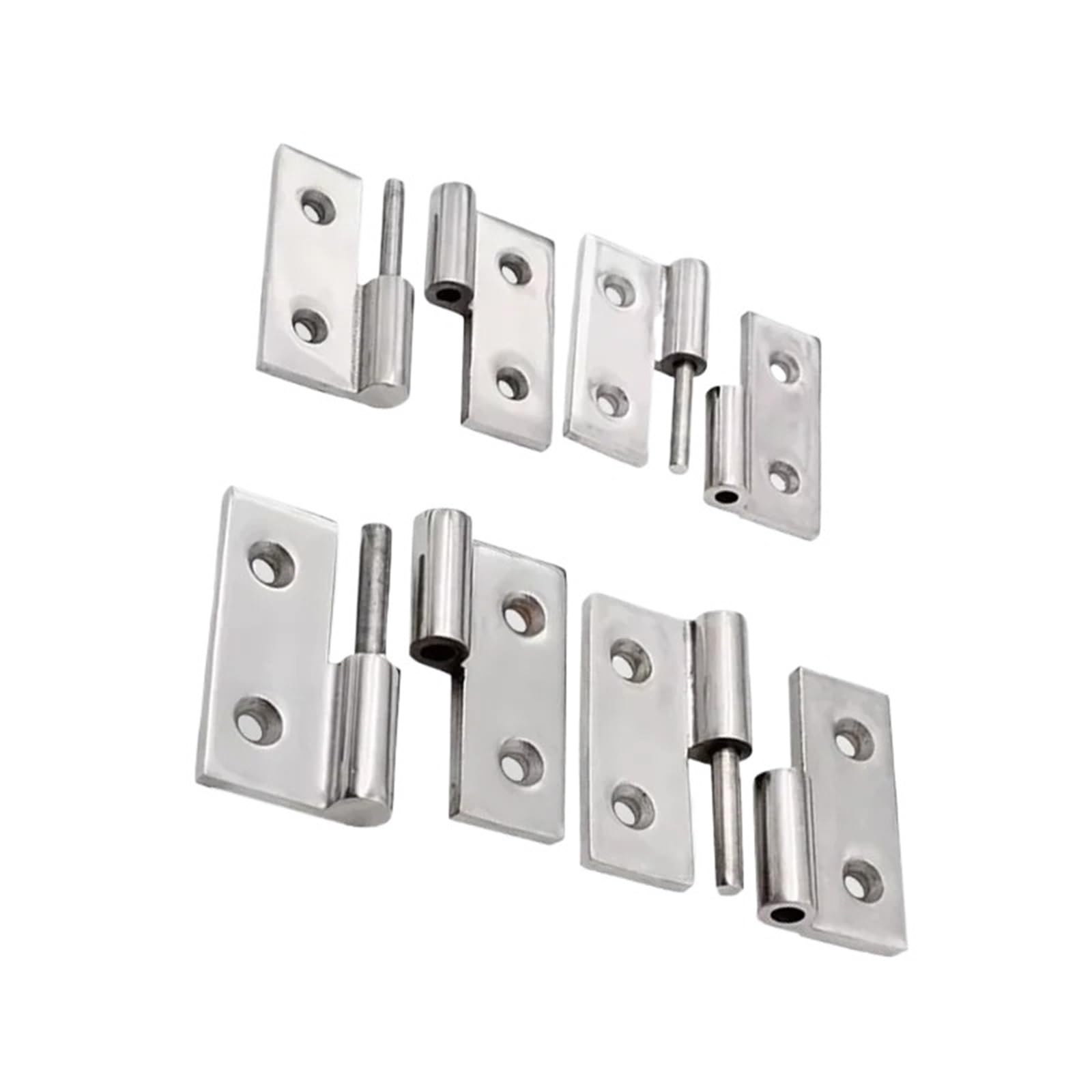 1pcs 304 Stainless Steel Detachable Hinges Thickened Hinges(75x75mm,Left)