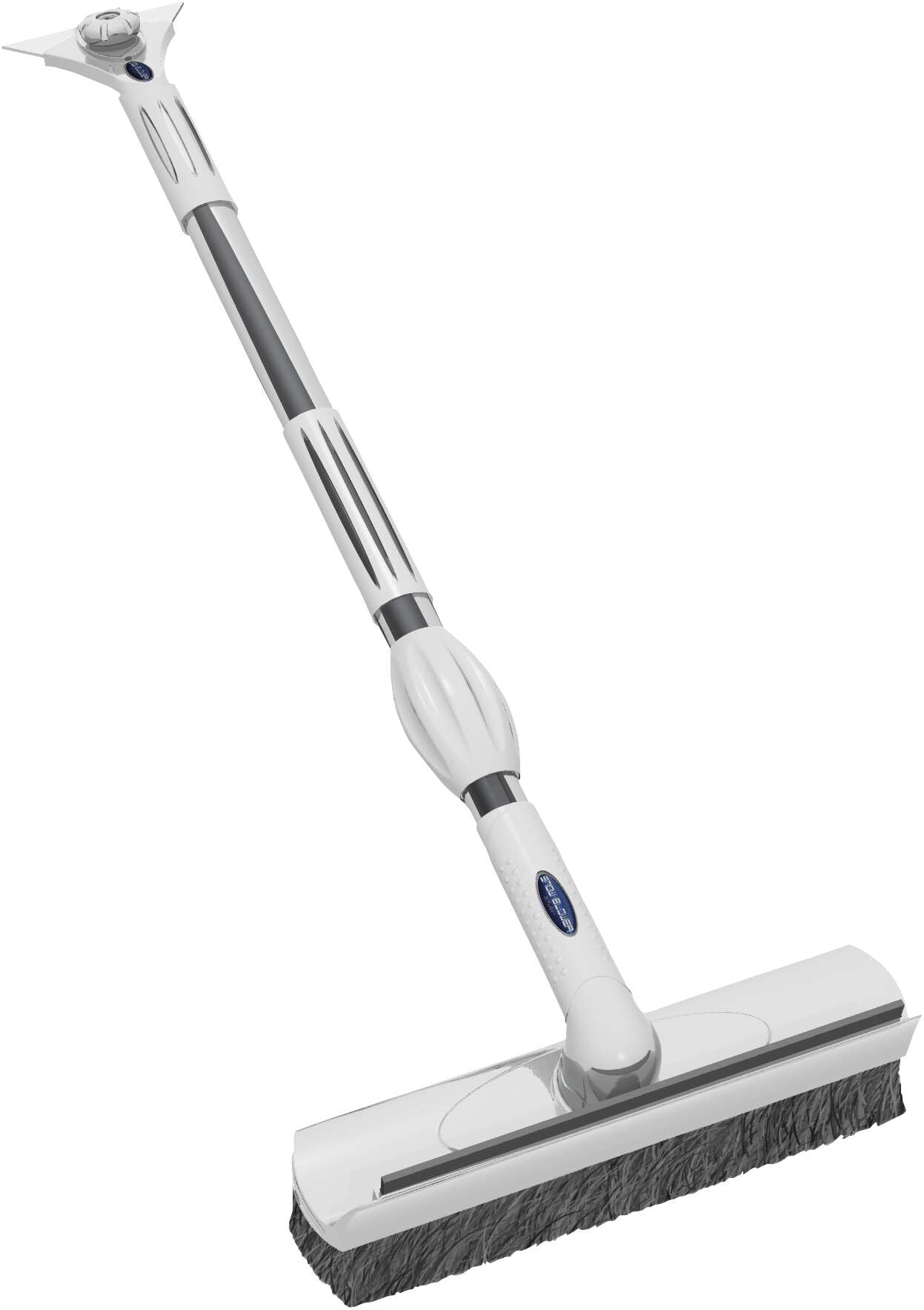 WALSER Brosse à neige avec grattoir à glace, balai à neige avec manche télescopique, balayeuse à neige extensible 75-100 cm