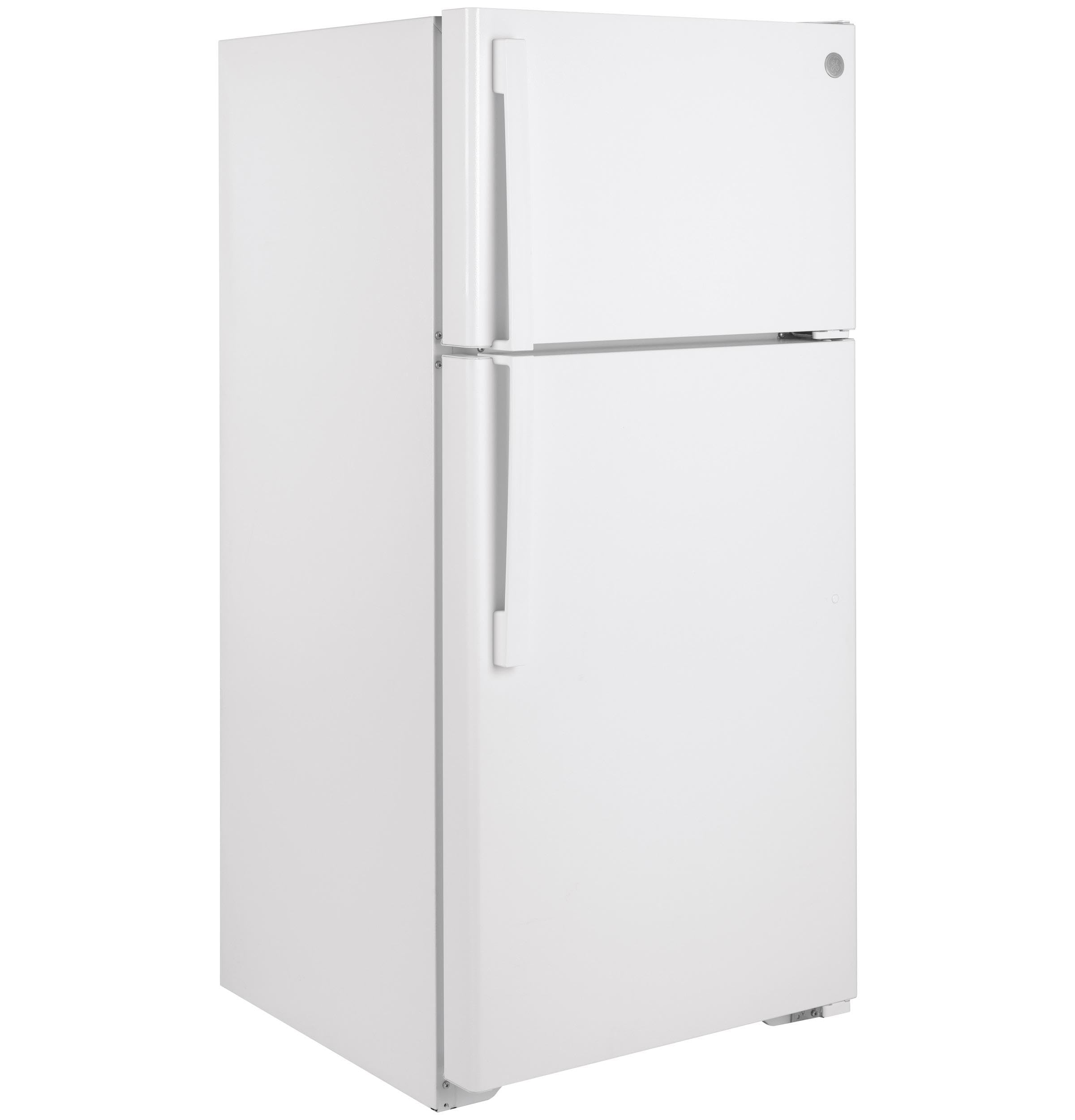 GE 15.6 cu. ft. Top Freezer Refrigerator in White on Fridge.com