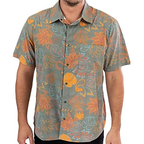 Club Ride Apparel Men's Motive Biking Shirt - Short Sleeve Cycling Jersey - Dusty Olive Paisley - XX-Large Cover