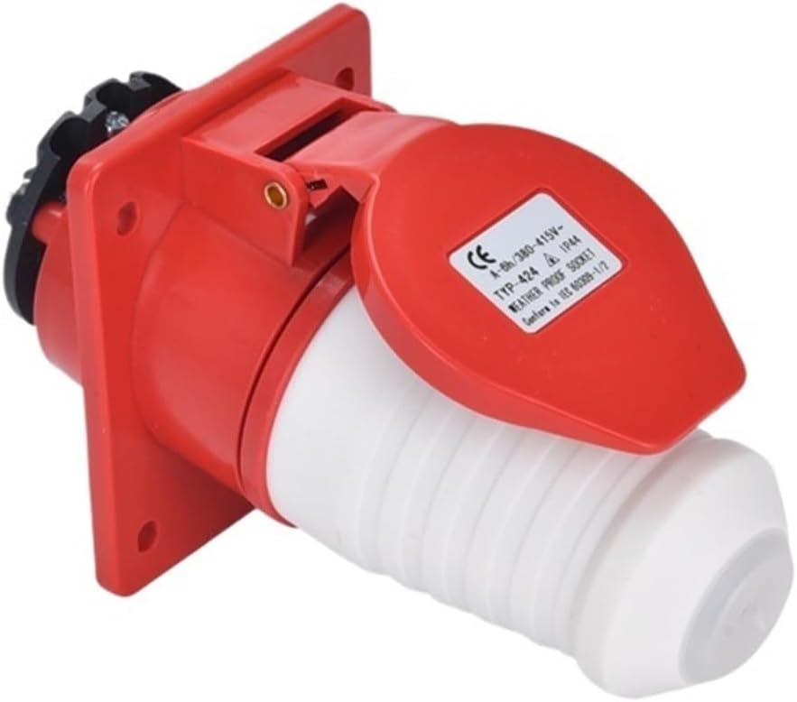 Concealed Inclined Socket 3 cores 4 cores 5 Holes 16A/32A Waterproof Aviation Industry Plug Male and Female Docking Set 413(4p32a Plug 024 Concealed 424 Set)