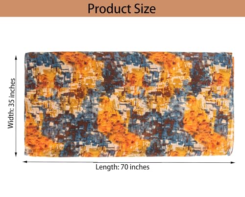 Women-Lightweight-Scarf Tie-dye Scarf Floral Printed Boho Shawl Wrap for Spring Summer Season3