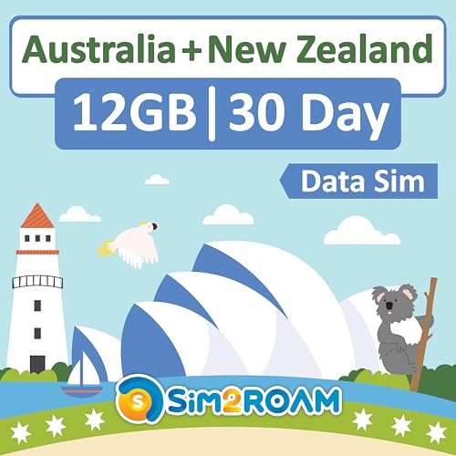 Tarjeta SIM de Australia con 12 GB de datos móviles sin necesidad de registrar tu identidad