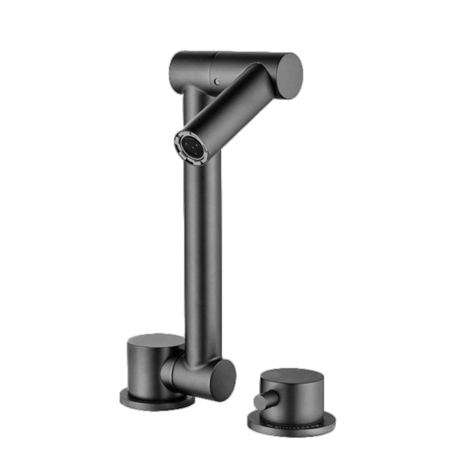 Genérico Grifos de Cocina Grifos de Fregadero Mezclador Gris Plegable para Furgoneta Camper Mezclador de Acero Inoxidable