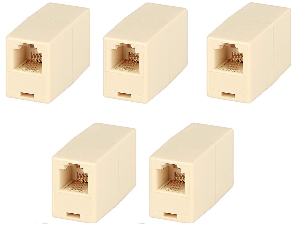 Buy TECHX RJ11 Coupler, PACK OF 5 Telephone Phone Line Connector