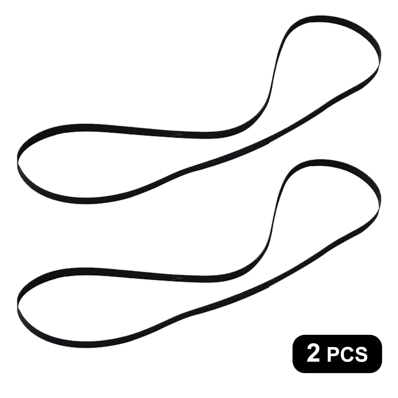2 Pièces Courroie pour Platine Vinyle, 270mm Courroie pour Platine Tourne, Ceinture de Disque en Caoutchouc, Convient à la Plupart des Courroies d'entraînement de Tourne-disques