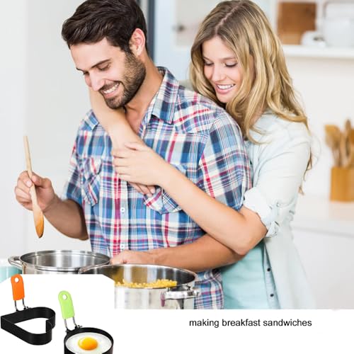 Spiegelei Form,2 spiegelei pfanne spiegelei form pancake formen eierformer spiegeleipfanne spiegelei servierringe Antihaft Pancake Form Egg Ring, für Bratpfanne Egg Ring Runde Pfannkuchen Omeletts