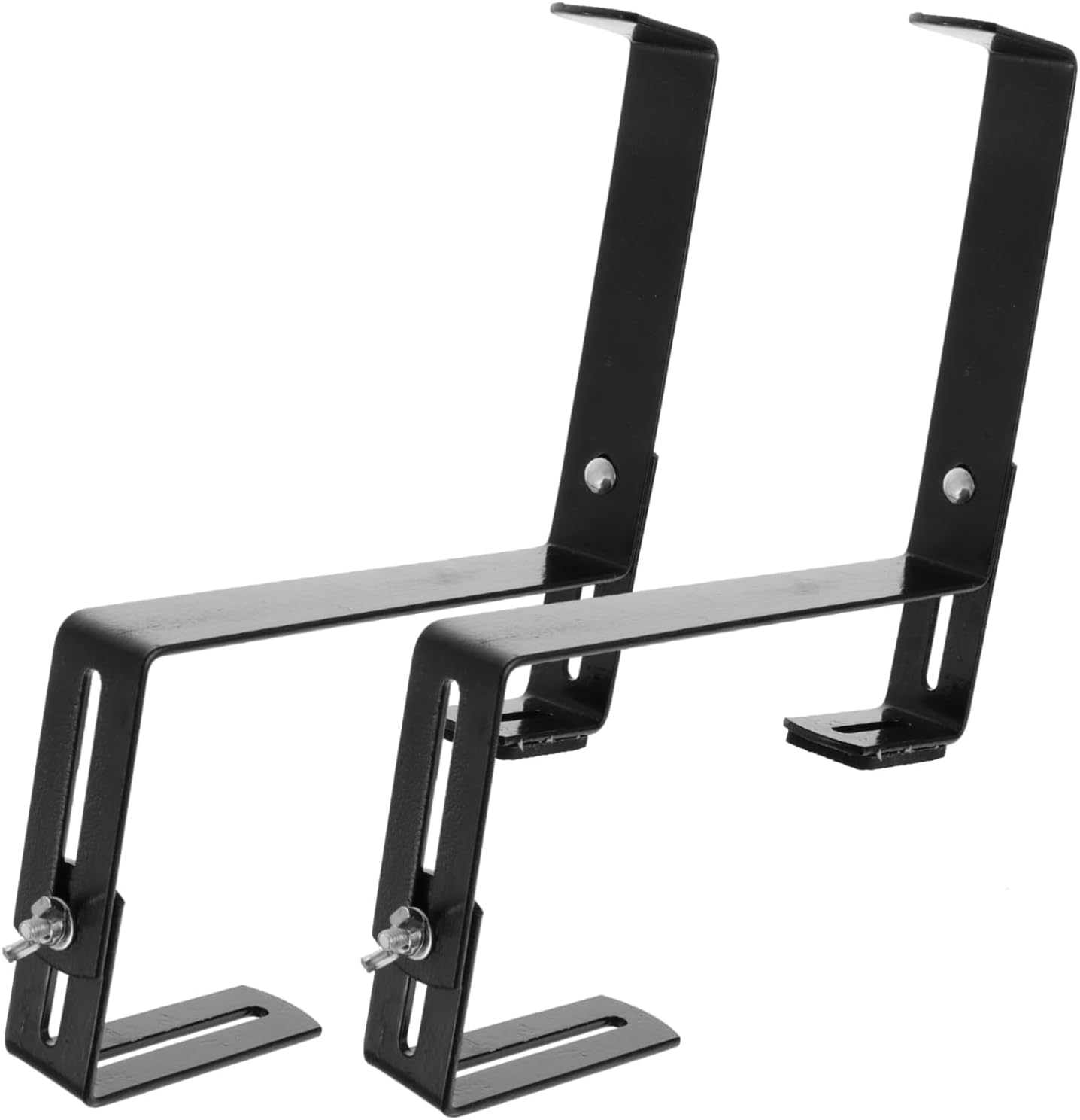 1Pair Hanging Flower Rack Plant Shelf with Anchors for Balcony Garden Room Decor Suitable for Railings Durable Stylish Planter Holder