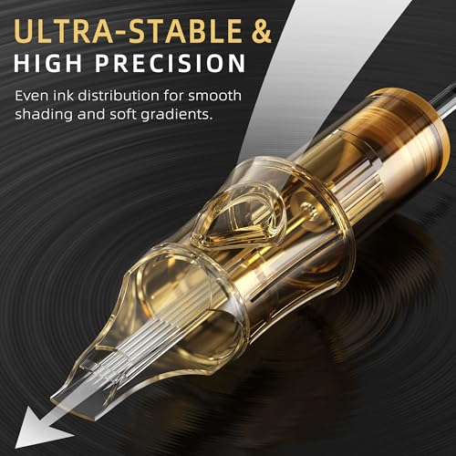 Image of 20Pcs 1207RM Tattoo Needles Standard #12 7 Curved Magnum Size Tattoo Cartridge Needle Pro Disposable Cartridges Sterilization and Safety for Tattoo Pen Gun Cartridge Machine