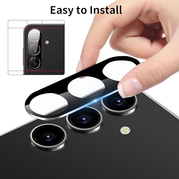 Image of Xmon Back Camera Lens Protector for Samsung Galaxy S24 (1 Pack) Premium Camera Glass Protector Guard, Anti-Scratch, Ultra-Clear, Easy Installation