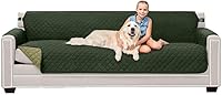 Vista 49 de Sofa Shield - Funda para sofá Loveseat con correa patentada, protector de cojines, funda reversible resistente a manchas y desgarros de perros