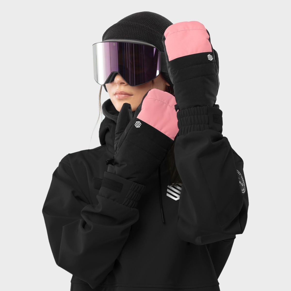 SIROKO - Moufles de Snowboard et Ski PITZTAL Pink