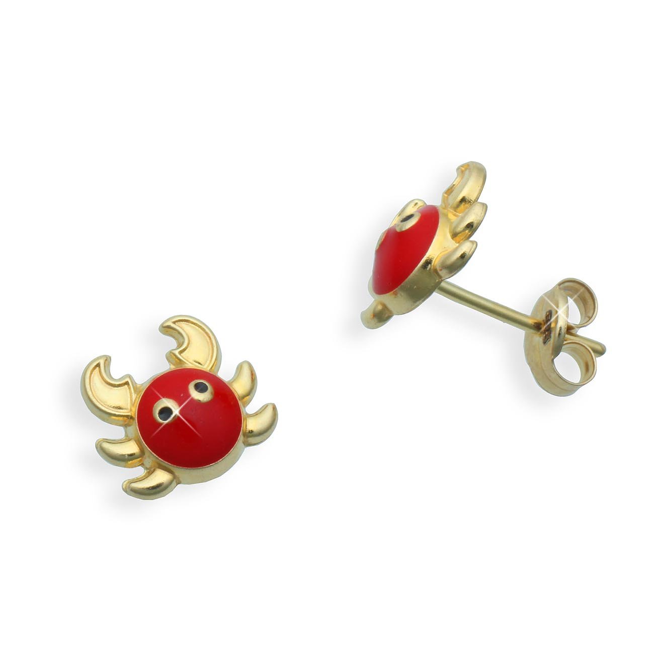 Ohrstecker Krabbe Krebs echt 9 Karat Gold 375 (Art.811080)
